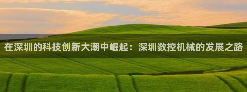 天辰娱乐游戏平台怎么样:在深圳的科技创新大潮中崛起:深圳数控机械的发展之路