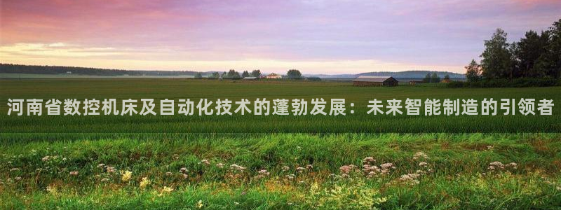 天辰娱乐挂机:河南省数控机床及自动化技术的蓬勃发展:未来智能制造的引领者